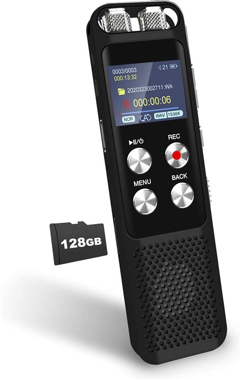 Amazon.com: 136GB Digital Voice Recorder: Voice Activated .